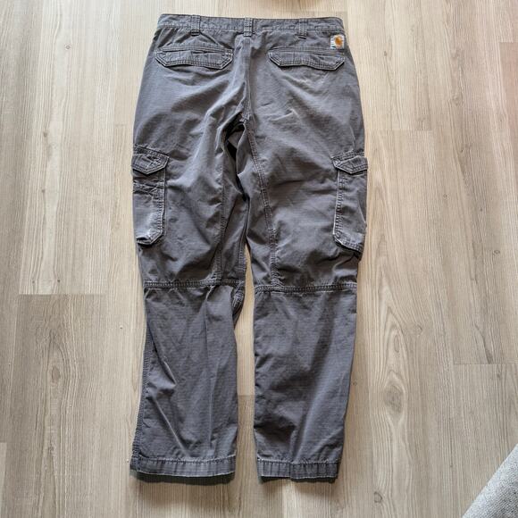 Men's Carhartt Gray Force Tappen Ripstop Cargo Work Utility Pants Sz 36 x 30 - Picture 3 of 8